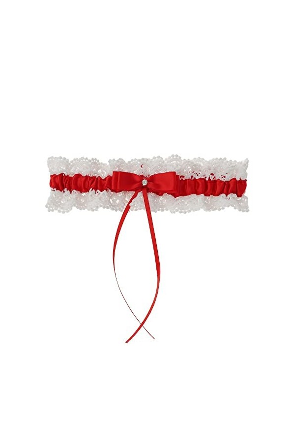 GOOFFY WXYNHHD Jarretière de mariée Satin Bow Strass Jarretière Sexy Dentelle Jarretière Cuisse Anneau De Mariée Jambe Jarret