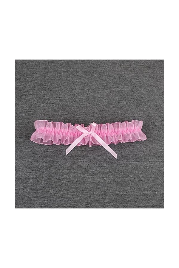 GOOFFY WXYNHHD Femmes Jambe Anneau Sexy Lingerie Dentelle Porte-Jarretelles nœud Papillon Jambe Boucle Jarretelles mariée Bas