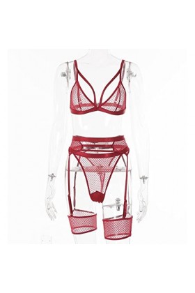 Générique Ensemble de Soutien-Gorge 3 pièces pour Femme Ensemble de Soutien-Gorge Transparent pour Femme Ensemble de Lingerie
