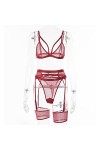 Générique Ensemble de Soutien-Gorge 3 pièces pour Femme Ensemble de Soutien-Gorge Transparent pour Femme Ensemble de Lingerie