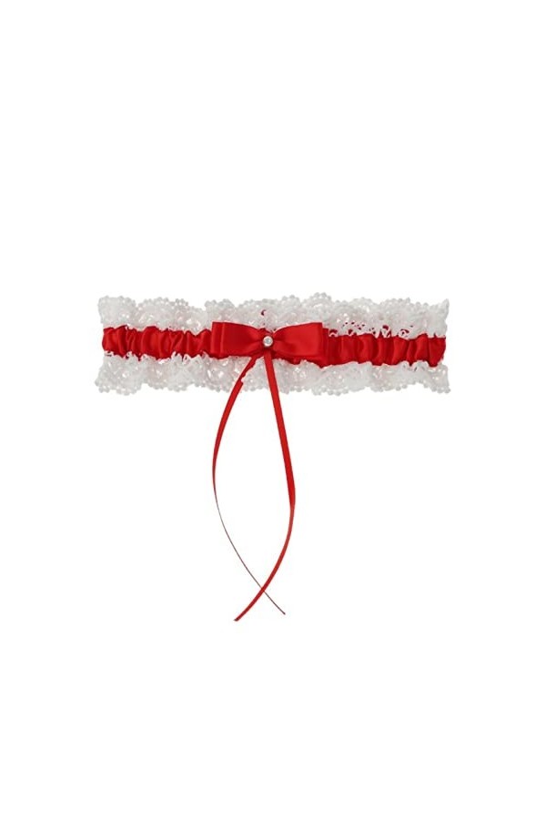 COLIFAS Dentelle Jambe Jarretière Floral Bow Sexy Mariée Mariage Cosplay Cadeau Couleur : Bleu, Taille : Taille Unique Or 