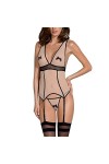 Passion Corset Charmant Et Séduisant Viena Corset, Beige,L-XL