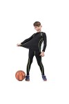 Enfants en Cours De Sport Chaud Costume Fitness Training Séchage Rapide Respirant Costume Jogging sous-vêtements Thermiques C