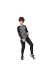 Enfants en Cours De Sport Chaud Costume Fitness Training Séchage Rapide Respirant Costume Jogging sous-vêtements Thermiques C