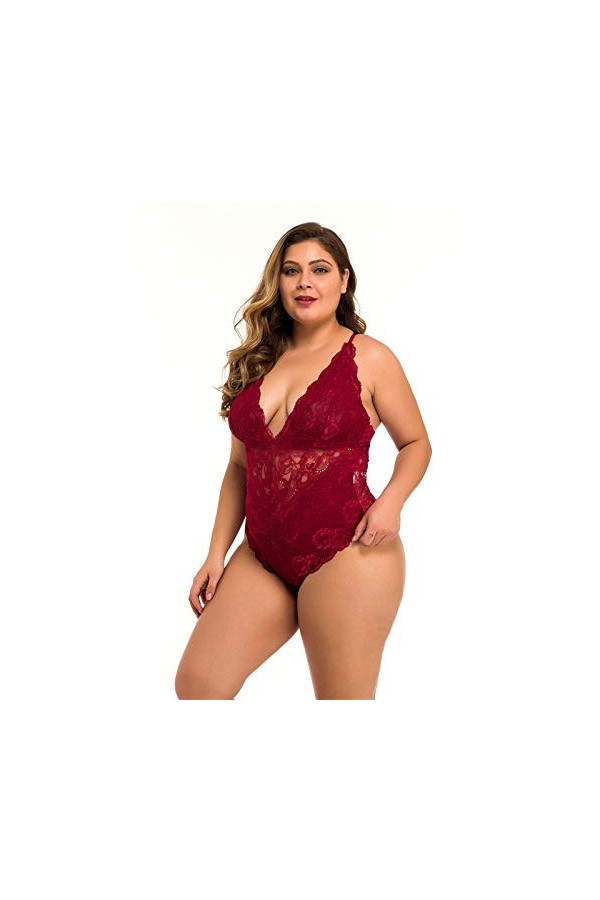 Rtyoo Lingerie de Noël sexyFemmes sous-Vêtements Corps Érotique Sexe Transparent Femme Sexy Lingerie Porno&nbsp;&nbsp;&nbsp;Bodywear Costume