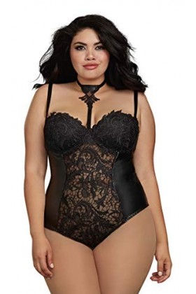Dreamgirl 11869x Lingerie, Noir, 2X Plus Femme