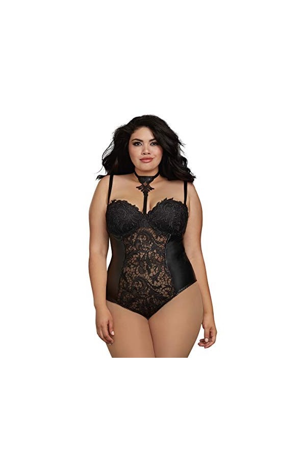 Dreamgirl 11869x Lingerie, Noir, 2X Plus Femme
