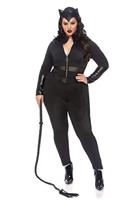 Leg Avenue Sultry Supervillain Adult Sized Costumes, Noir, 1X-2X EUR 48-52 Femme