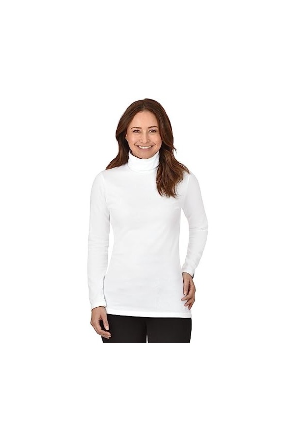 Trigema Rollkragen-Shirt Femme, Gris, XX-Large Taille Fabricant: XXL 