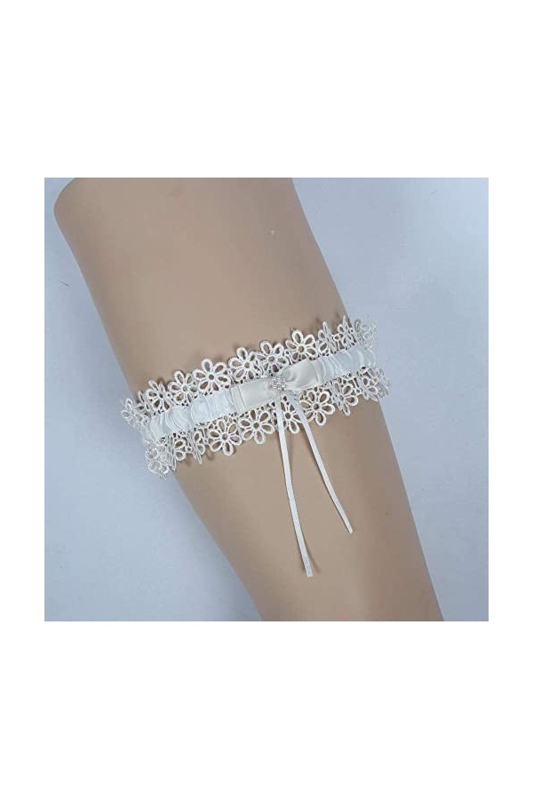 Jarretière de mariage nuptiale élastiquée,Accessoires de robes de mariée,Jarretière en dentelle de ruban de satin,Accessoires