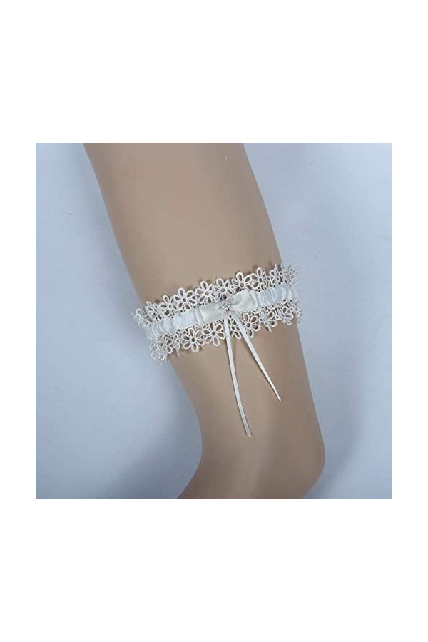 Jarretière de mariage nuptiale élastiquée,Accessoires de robes de mariée,Jarretière en dentelle de ruban de satin,Accessoires