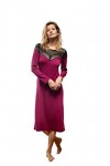 Oh!Zuza Nuit avec Dentelle Nightgown, Framboise, XL Femme