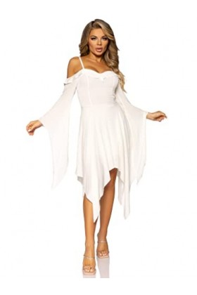 Leg Avenue Cotton bell sleeved dress Déguisement Carnaval pour femme, L Ivoire 