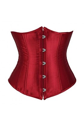 TTCI-RR Bustiers et Corsets Corset de Dessous pour Femmes Bustier Gothique Sexy Satin Taille Satin Cincher Minceur Corps Shap