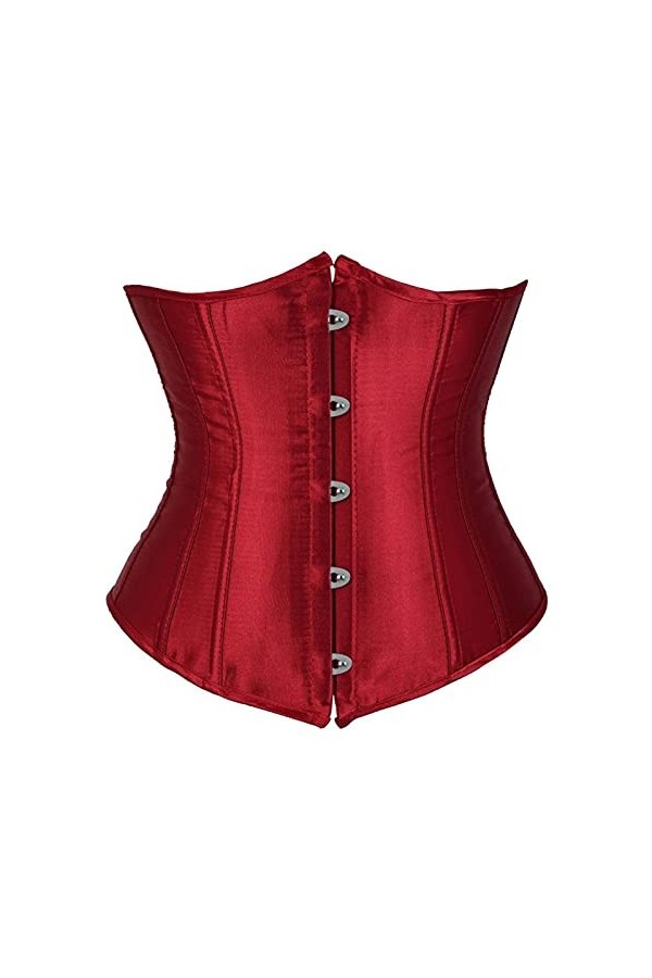 TTCI-RR Bustiers et Corsets Corset de Dessous pour Femmes Bustier Gothique Sexy Satin Taille Satin Cincher Minceur Corps Shap