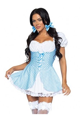 Leg Avenue 86988 05902 pour Adultes, Bleu/Blanc, M Femme