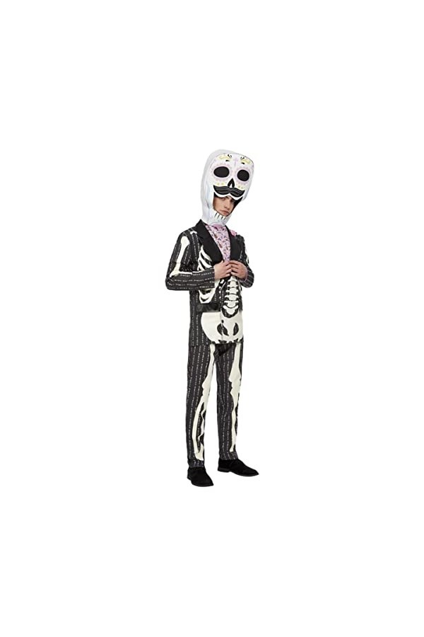 Deluxe DOTD Senor Costume, Pink, Jacket, Top, Trousers & Headpiece, L 