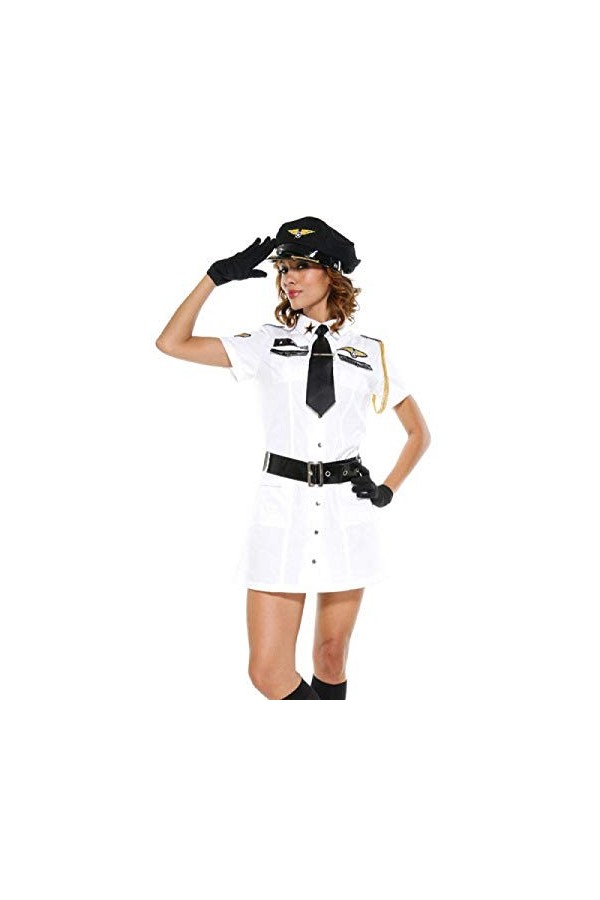 Femme Lingerie Erotique Vêtements Techniques Et Spéciaux Uniforme De Police Noir/Blanc Uniforme De Police Trafic Cost Sexy Po