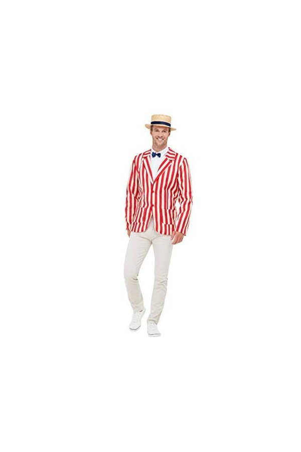 Smiffys 50725XL Costume de 20 ans pour homme Rouge/blanc Taille XL 116-122 cm