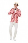 Smiffys 50725XL Costume de 20 ans pour homme Rouge/blanc Taille XL 116-122 cm