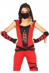 Leg Avenue Ninja Assassin Costume pour Femme Rouge/Noir Taille S