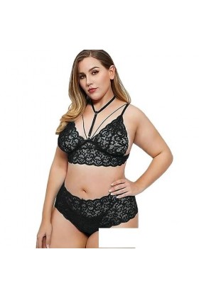 Femme pour Lingerie Sexy Dentelle Noir Sexy Lingerie érotique Trois Points