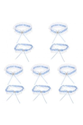 SOIMISS 5 Ensembles Porte-Jarretelles Costumes pour Le Bal Jarretelles De Mariage Jarretière De Bal Jarretière en Dentelle Ar