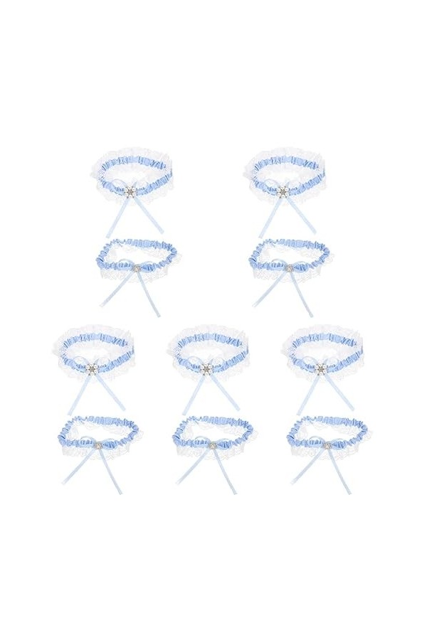 SOIMISS 5 Ensembles Porte-Jarretelles Costumes pour Le Bal Jarretelles De Mariage Jarretière De Bal Jarretière en Dentelle Ar