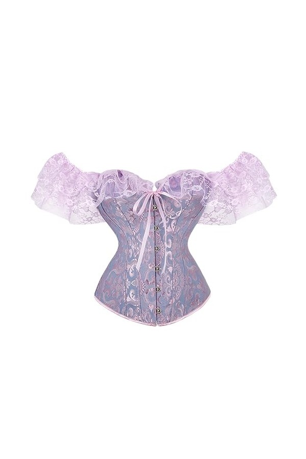 Rfmfkkg Corset sexy pour femme - Robe de mariée classique - Corselet sexy, bleu, S