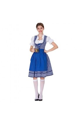 Costume de soubrette de fête confortable pour fête de la bière - Costume de soubrette pour carnaval bavarois et Halloween