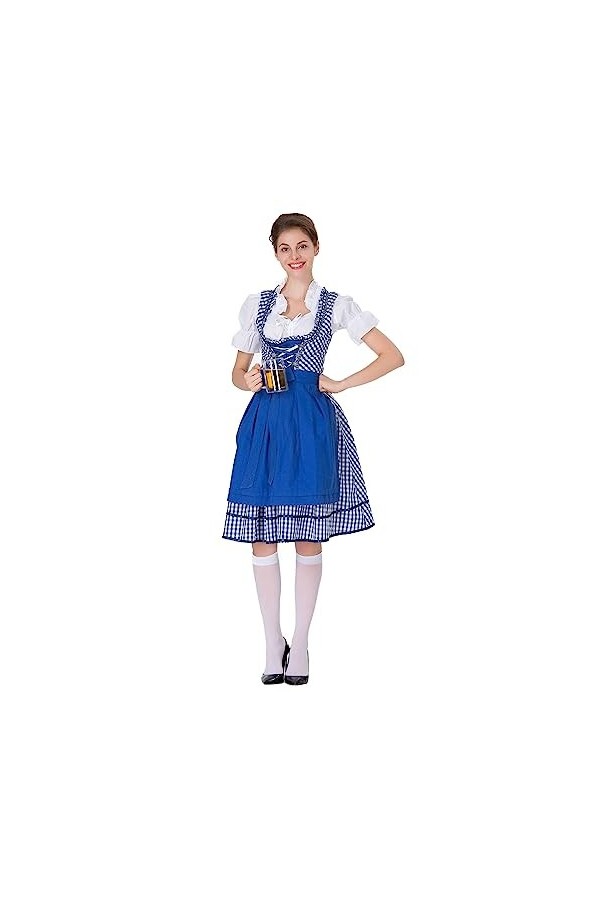 Costume de soubrette de fête confortable pour fête de la bière - Costume de soubrette pour carnaval bavarois et Halloween