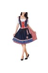 Robe allemande de lOktoberfest Drindl - Robe confortable allemande - Robe de soubrette classique - Costumes de carnaval pour