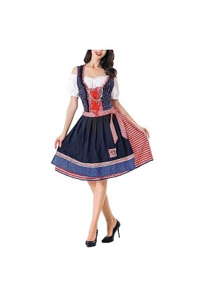 Costume de soubrette - Costume de cosplay allemand - Pour lOktoberfest - Robe de soubrette traditionnelle - Robe vintage, Ro