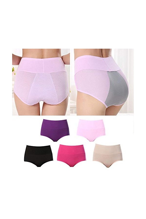 Culotte Menstruelle Pour Femmes Post-Partum Période Menstruelle Culotte De Protection En Coton Sous-Vêtements Pantalons Physi