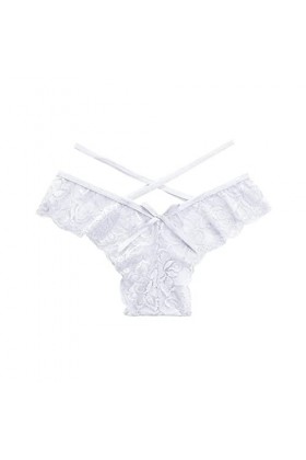 Sous-vêtements sexy grande taille pour femme, 4 x string sexy en dentelle croisée ajourée respirante pour femme, culotte sexy