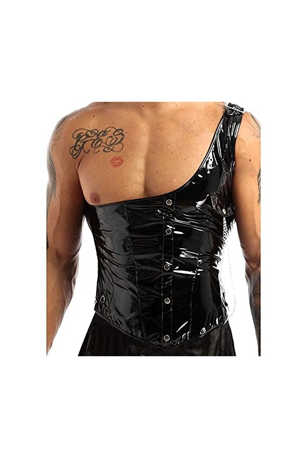 KSDFIUHAG Sexe Et Sensualité Lingerie Ensembles De Lingerie pour Femmes Hommes Lingerie Tops Épaule Chaîne en Métal Taille Co