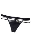 YiyiLai Femme sous-vêtement Lingerie Invsible G-String Tong Culotte Transparent Sexy Dentelle Uni Violet