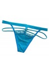YiyiLai Femme sous-vêtement Lingerie Invsible G-String Tong Culotte Transparent Sexy Dentelle Uni Violet