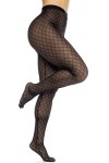 Mapalé by Espiral Collants en maille diamant 1111 pour femme, noir, Small-medium