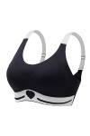 Necalisi Soutien Gorge Grande Taille Noir+Vert Femme Soutien-Gorge correcteur de Posture Avant sans Fil Bra Minimiseur Confor