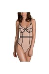 Passion Body Sexy Et Charmant Serara Body, Beige,L-XL