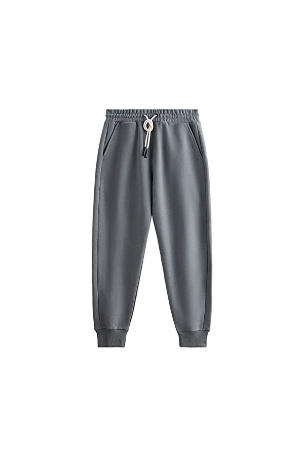 BAIXIAOCHI Automne Et Hiver Pieds GroupéS Cordon Fermé éPaissi Hommes Et Femmes DéContracté Petit Pied Pantalons De SurvêTeme