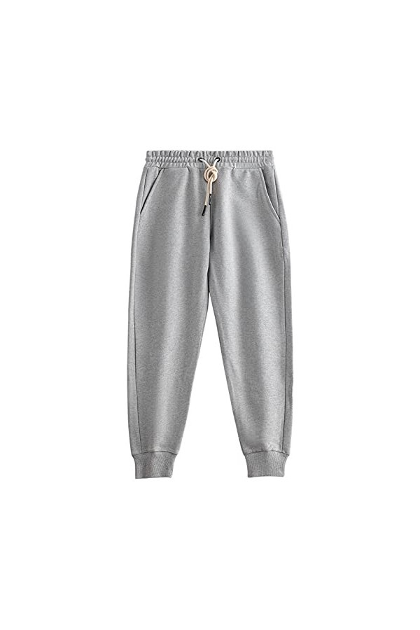 BAIXIAOCHI Automne Et Hiver Pieds GroupéS Cordon Fermé éPaissi Hommes Et Femmes DéContracté Petit Pied Pantalons De SurvêTeme