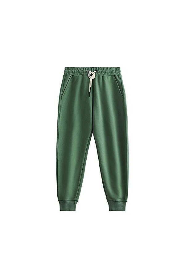 BAIXIAOCHI Automne Et Hiver Pieds GroupéS Cordon Fermé éPaissi Hommes Et Femmes DéContracté Petit Pied Pantalons De SurvêTeme