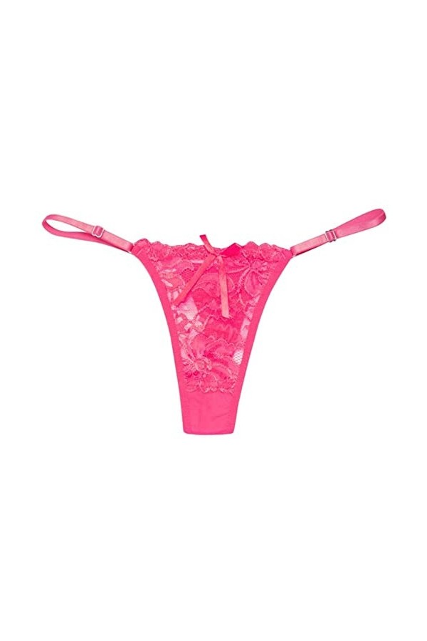 OKGD Culotte en dentelle pour femme grande taille sexy string culotte taille basse en dentelle noire culotte violette