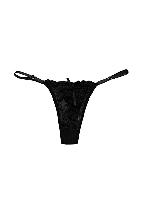 OKGD Culotte en dentelle pour femme grande taille sexy string culotte taille basse en dentelle noire culotte violette