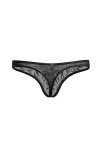 CABULE String sexy en dentelle pour homme - Culotte en maille - Violet - XXXL