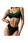 ZTIANEF NoëlSexy Paneled Mesh with Underwired Erotic Lingerie Set, Green, XL