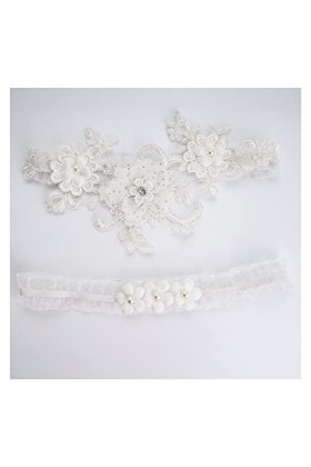 Mariée Sexy Dentelle Fleur De Mariage Jarretière Ceinture De Mariée Cuisse Jarretière Accessoires De Mariage Pour Femmes Cou