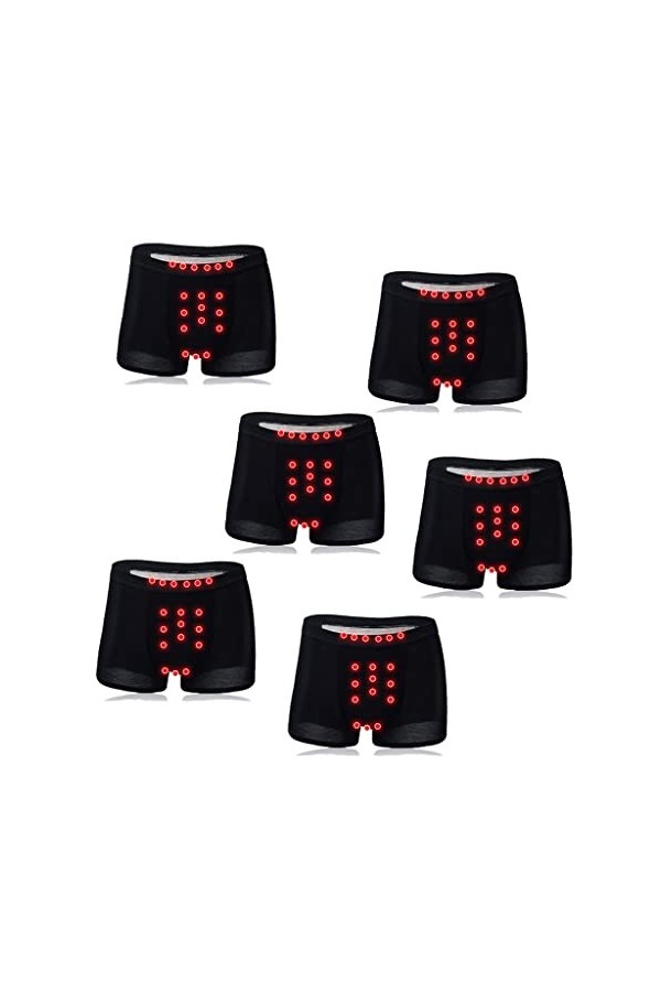 FJL 2/4/6-Pack Pochette Convexe en U pour sous-vêtements Dagrandissement pour Hommes Boxer de Soins de Santé de Thérapie Mag